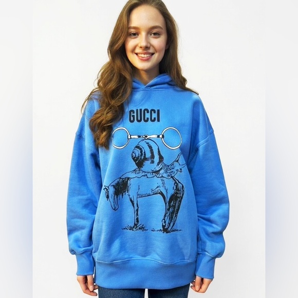 Gucci Tops - Gucci Horse/Snail hoodie, model 780571.
